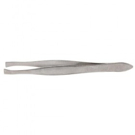 Droagoct Pince à épiler Sourcils Acier Carbone Pointe 9cm Couleur Argent