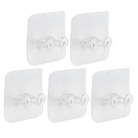 Support Mural Auto-adhésif pour Rasoir, 5 Pièces, Support pour Téléphone, Crochet pour Serviette de Douche, pour Salle de Bai