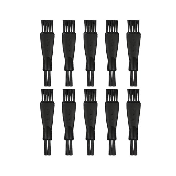 WRIRKN 10 Pièces Brosse de Rasoir, Brosses de Nettoyage de Rasoir, Brosse de Nettoyage pour Rasoir Double Tête, pour Enlever 