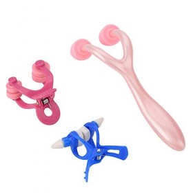 3 Pièces Ensemble de Clips de Mise en Forme de Levage de Nez, Rouleau de Masseur de Forme de Nez + Pince de beauté de Redress