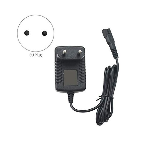 Sadkyer Chargeur 2.4V 3.6V Prise UE Adapter Chargeur de Rasoir éLectrique pour Adultes, Enfants, Tondeuses pour Animaux de Co