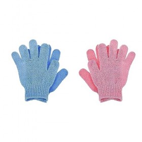 2 Paires Gants Exfoliants Gants Bain Double Face Douche Spa Gants Massage Remover Dead Skin Gants Exfoliants Nettoie Pores Pr