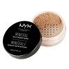 NYX Professional Makeup Poudre de Finition Minérale, Poudre Libre, Fini Mat, Contrôle de la Brillance, Teinte : Light/Medium