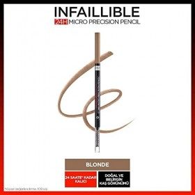 LOreal Paris Brow Artist Skinny Definer Precision Crayon à sourcils rétractable 7.0 Blond