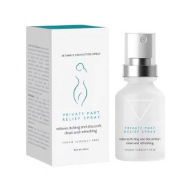 ByR286 Spray de soin du corps pour femme pour lutter contre les démangeaisons et lhygiène, formule apaisante et rafraîchissa