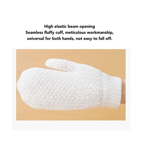 Exfoliant pour le Corps, Gants de Douche de Massage Confortables Double Face pour Accessoires de Bain