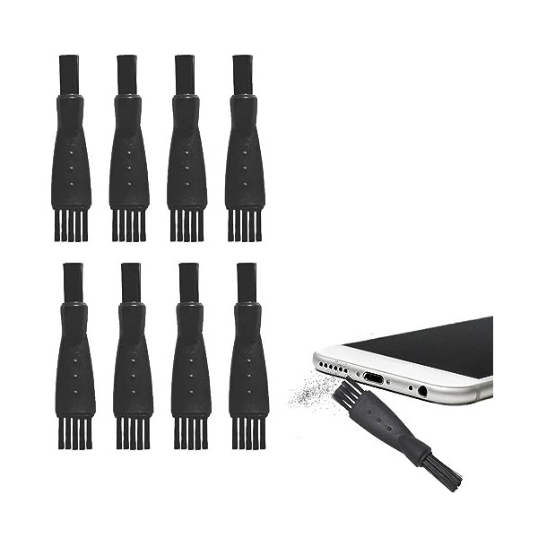 AAED 8 Pcs Brosses De Nettoyage De Rasoir,Razor Brush, Brosse De Nettoyage pour Rasoir Double Tête, pour Enlever Les Résidus 