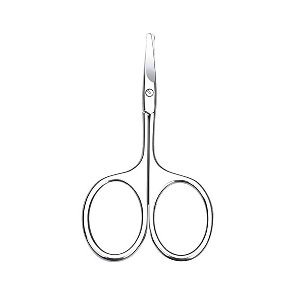 Jaimela Ciseaux Poils de Nez, Inox Oreilles Ciseaux Cheveux pour Poils de Nez, Oreilles, Moustache 9.5x5cm 