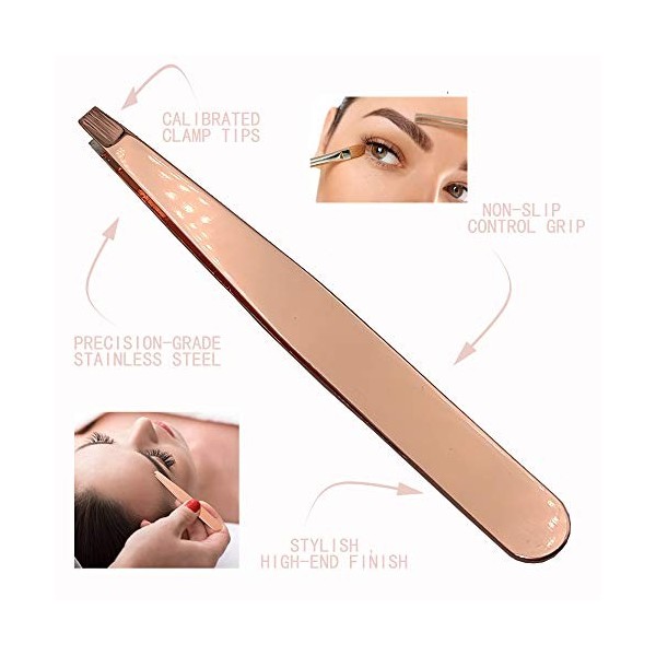 Pince à épiler pour sourcils de beauté,pincettes en professionnelle en acier inoxydable,pince a epiler de précision pour les 