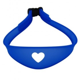 MagiDeal Guide de coupe de cheveux en Silicone, bandeau réglable, léger pour les coupes de cheveux à domicile, bleu