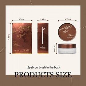 Kit de Savon à Sourcils, Sourcils Styling Gel Savon, Savon Coiffant Imperméable pour Sourcils, Savon Sourcils Transparent, Ci