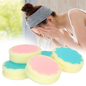 Doumneou Lot de 5 éponges dépilation indolores pour visage, jambes, bras, corps, outil dépilation réutilisable