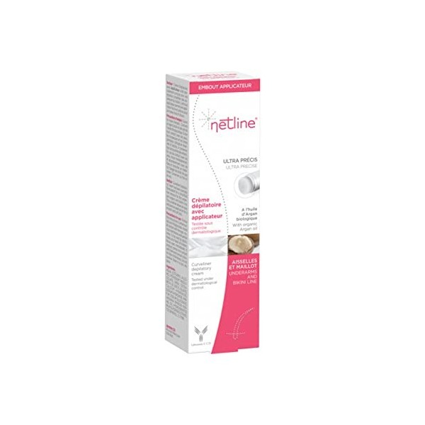 Netline Crème Dépilatoire Aisselles-Maillot avec Applicateur L 38/40, 100 ml