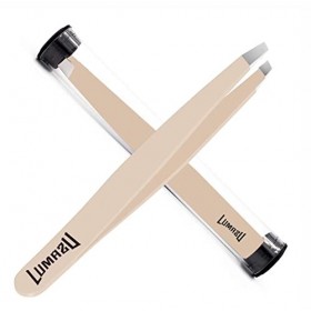 Pince à épiler à sourcils oblique Pince à épiler professionnelle améliorée Pince à épiler à sourcils en acier inoxydable Ecla