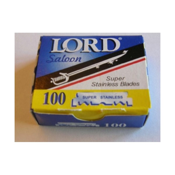 LORD Lord Single Edge Lames de Raoir 100Ct