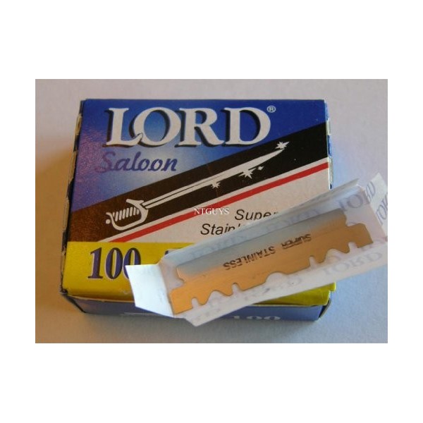 LORD Lord Single Edge Lames de Raoir 100Ct