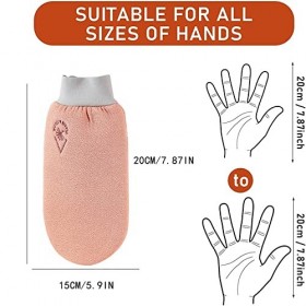 Gant Exfoliant pour Gommage Corporel et Visage, Nettoie et Purifie Votre Peau Naturellement, Élimine Les Peaux Mortes Efficac