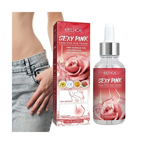 NAZHUA Zone Intime Rose Essence | Sérums éclaircissants pour la Peau Intime | Sérums Roses pour Les Parties intimes du Sein, 