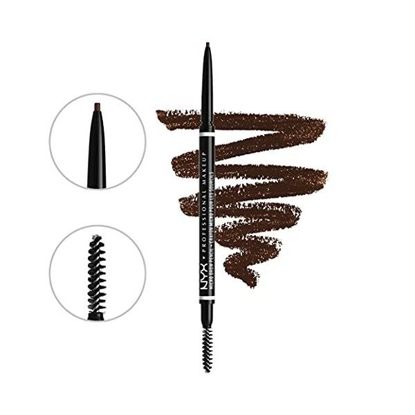 NYX Professional Makeup Coffret de Maquillage Sourcils Micro Brow Essentials, Crayon & Gel Transparent, Couleur : Espresso