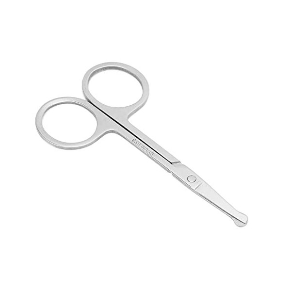 Ciseaux à Sourcils à Pointe Ronde, Tondeuse à Poils du Visage, Coupe-ongles pour bébé en Acier Inoxydable pour Hommes/femmes,