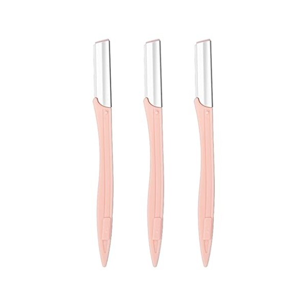 Lot de 3 tondeuses à sourcils pour rasoir, sourcils et visage pour épilation pour femme, rasoir pour homme avec protection