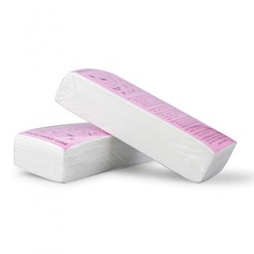 Lot de 200 bandes de cire non tissée, papier pour épilation, pour homme et femme, pour le corps et le visage, bikini blanc 