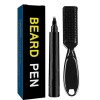 Remplisseur de barbe pour hommes - Remplisseur de crayon à barbe pour hommes | Mascara à barbe pour barbe, moustache et sourc