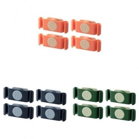 FOLODA Lot de 4 supports de câbles robustes et fiables - Outil de gestion de câbles durable pour économiser de lespace - Org