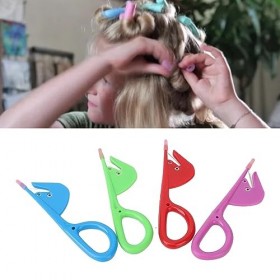 Coupe-Bande élastique pour Cheveux, Outil Efficace pour Bande de Caoutchouc 4 Pièces, Sûr et Simple à Utiliser pour les Tout-