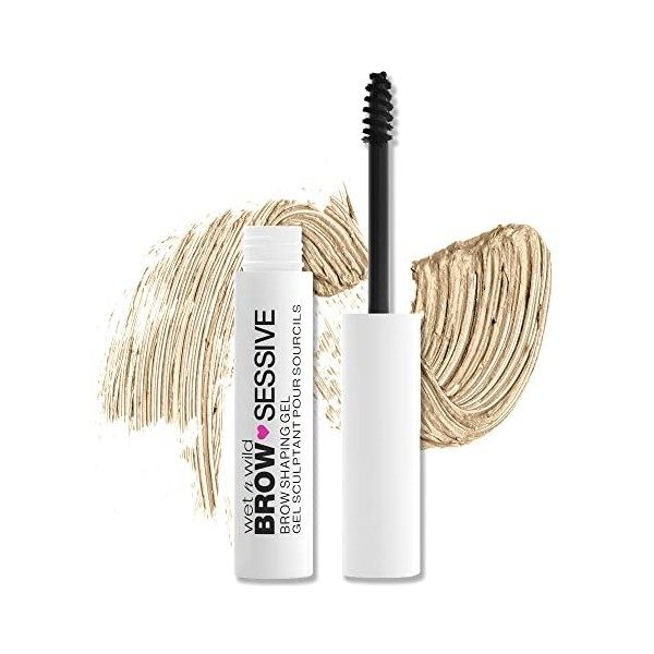 wet n wild, Gel Modelant Sourcils Shaping Brow-Sessive, Gel Pommade Structurant Sourcils Fins ou Epais, Volume Naturel et Déf