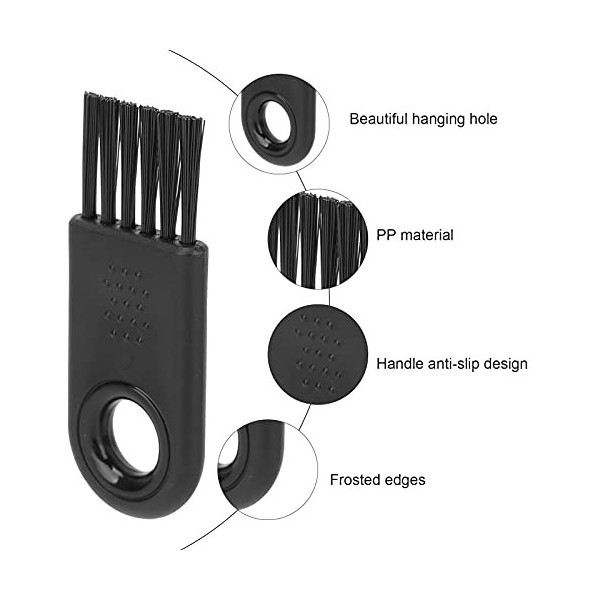 6 Brosses de Nettoyage de Rasoir Électrique, Brosse de Nettoyage de Rasoir Multifonctionnelle, Nettoyant de Rasoir pour Petit