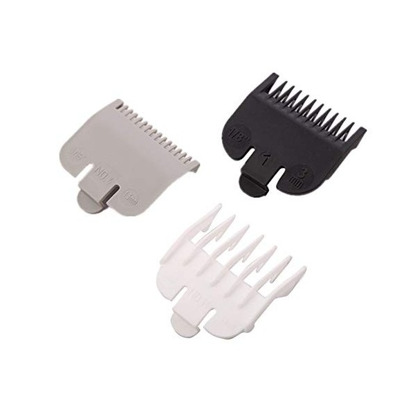 Dasertoe Lot de 3 peignes universels pour tondeuse à cheveux - 1,5 mm/3 mm/4,5 mm