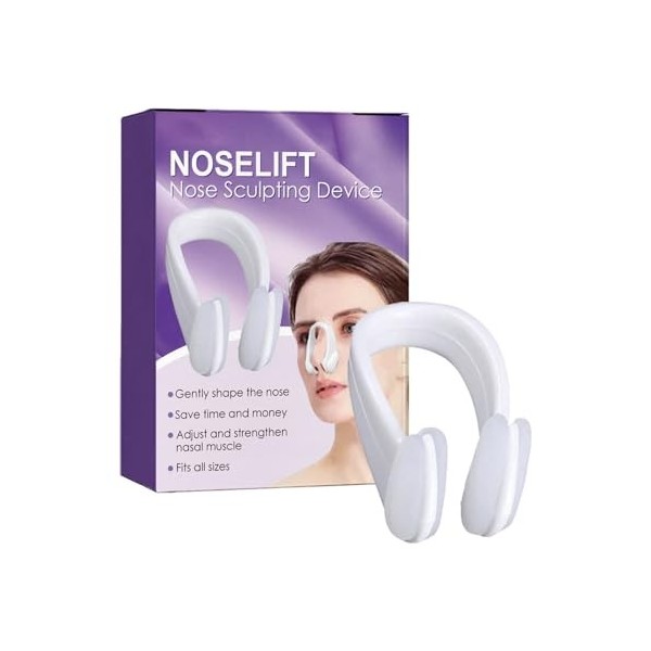 KAZIO Nez Plus Mince | Lève-Nez en Silicone,Lifting du Nez pour Nez Large, Nez Bas, Nez courbé, Gros Nez, embellisseur de Nez