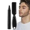Stylo couleur barbe - Teinture barbe imperméable pour hommes - Mascara à barbe pour une application sans couture, kit de styl