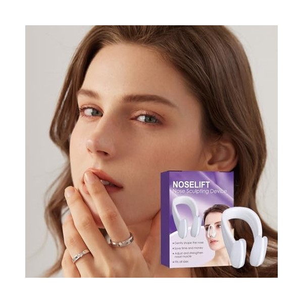 Goowafur Lève-Nez - Rétrécisseur de Nez en Silicone - Rehausseur de Hauteur de Nez pour Femmes, Hommes et Jeunes Filles, embe