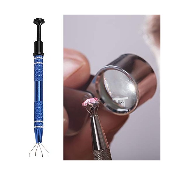 Support à Griffes, Outil Ergonomique Réglable pour la Fabrication de Bijoux, Pince à épiler Portable Antirouille en Diamant p