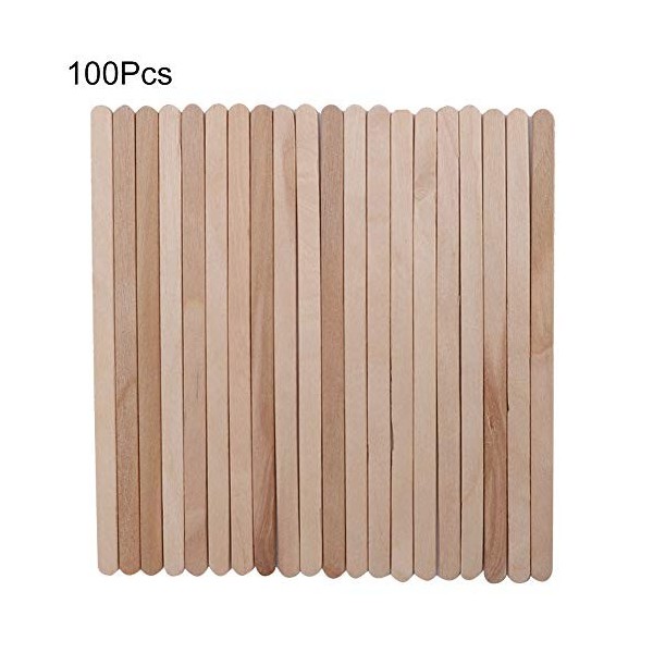 100 pièces/sac épilation artisanat bâtons spatule corporelle bâtons dapplicateur dépilation en bois pour lépilation