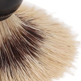 Brosse de Rasage pour Hommes, Brosse de Nettoyage de Barbe Moussante à Poignée pour les Voyages en Salon à Domicile, Brosse à