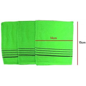 Daesung Sweetener Lot de 3 gants exfoliants coréens exfoliants pour bain exfoliant 3 pièces , Vert