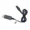 vhbw Câble USB de charge compatible avec Philips HQ8880, HQ8882, HQ8885, HQ8890, HQ8893, HQ8894 rasoir - Câble dalimentation