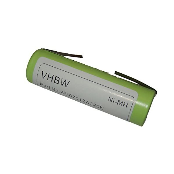 vhbw Batterie Compatible avec Philips HQC280, HQC281, HQG265, HQT360, HQT364, HQT368 Rasoir Tondeuse électrique 2000mAh, 1,2