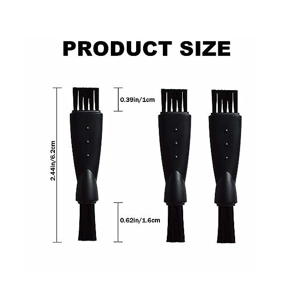 BCBF 20 Pièces Razor Brush,Brosse Barbe,Petite Brosse De Nettoyage, Brosses De Nettoyage De Rasoir, Brosse De Nettoyage pour 