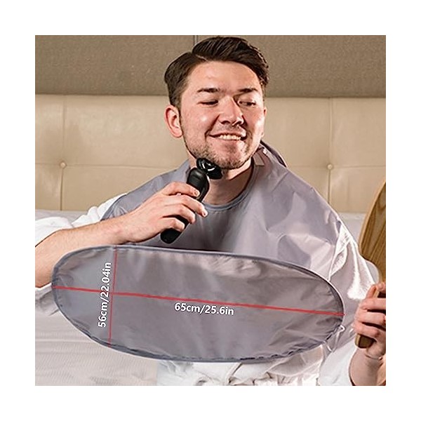 Attrape-Barbe, Feuille Rasage 3D Imperméable, Attrape-tondeuse À Barbe Lavable, Attrape-poils Facial Pliable Pour Hommes, Cad