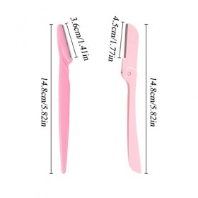 Pack de 6 rasoirs à sourcils Androxeda, tondeuse de précision pour les poils du visage pour femmes et hommes, rasoir à sourci