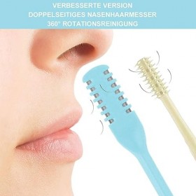 Tondeuse à poils de nez,Coupe-Poils Nez,Tondeuse nez,Tondeuse à poils nasaux,Couteau à poils de nez double face,Nasal Hair Cu