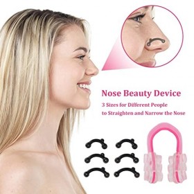 Nez Complet Beauté Shaper Clip Set Nez Pont Minceur Lifting Shaper Clip Nez Haut Outil Coussinet de Nez en Silicone pour Femm