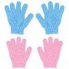 SWYSGS 2 paires de gants exfoliants en pour le corps,des gants exfoliants pour le visage pour éliminer les poils incarnés et 