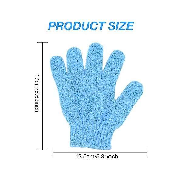 SWYSGS 2 paires de gants exfoliants en pour le corps,des gants exfoliants pour le visage pour éliminer les poils incarnés et 