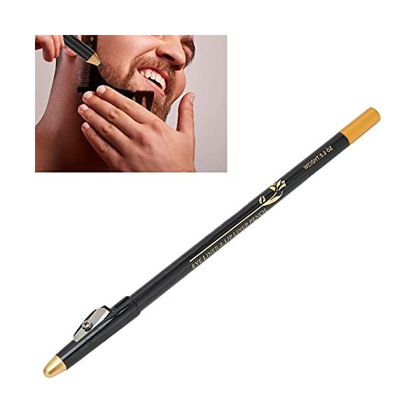 Remplisseur de Stylo à Barbe, Crayon à Barbe, Design Compact équipé Dun Aiguiseur de Couteau pour Remplir la Partie Clairsem