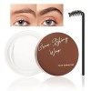 Boobeen Cire à sourcils, Kit de savon pour sourcils imperméable, Gel transparent pour sourcils, Définition des sourcils, sour